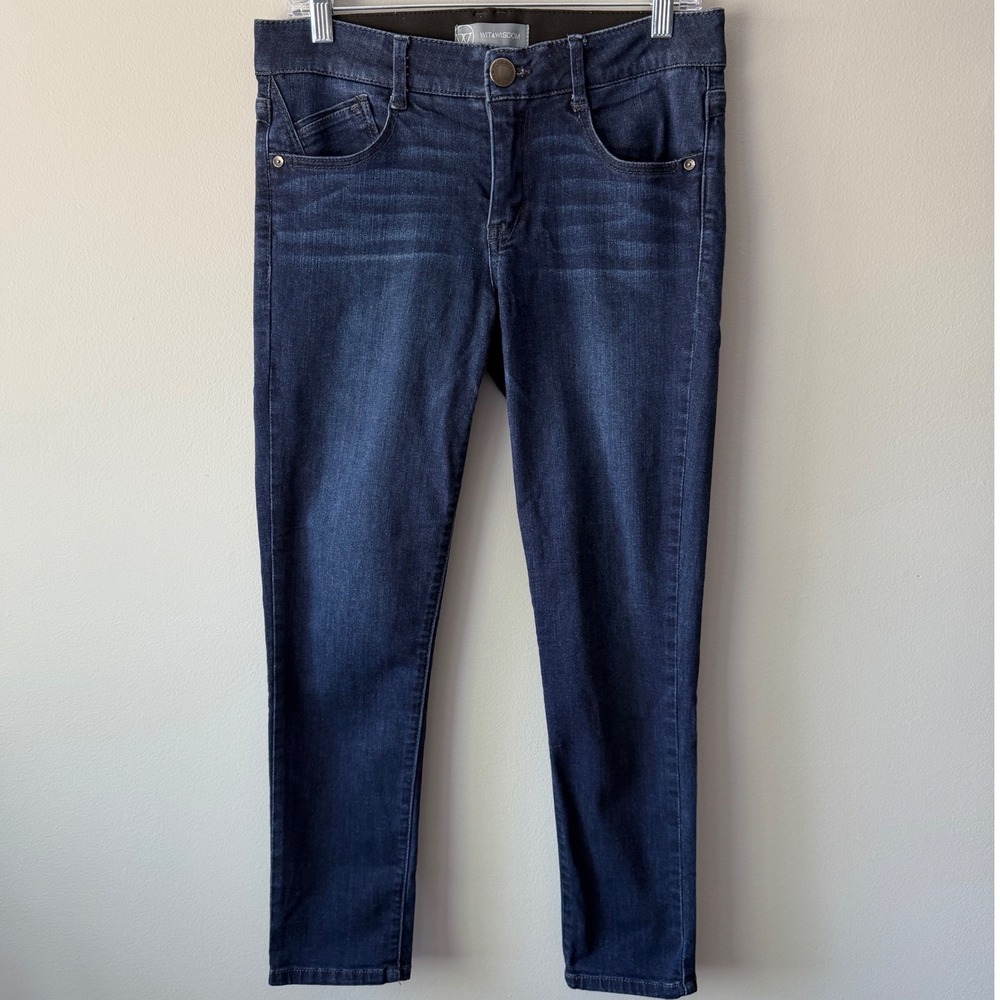 Wit & Wisdom 'Ab'Solution Skinny Jeans Women's Size 8 Dark Wash